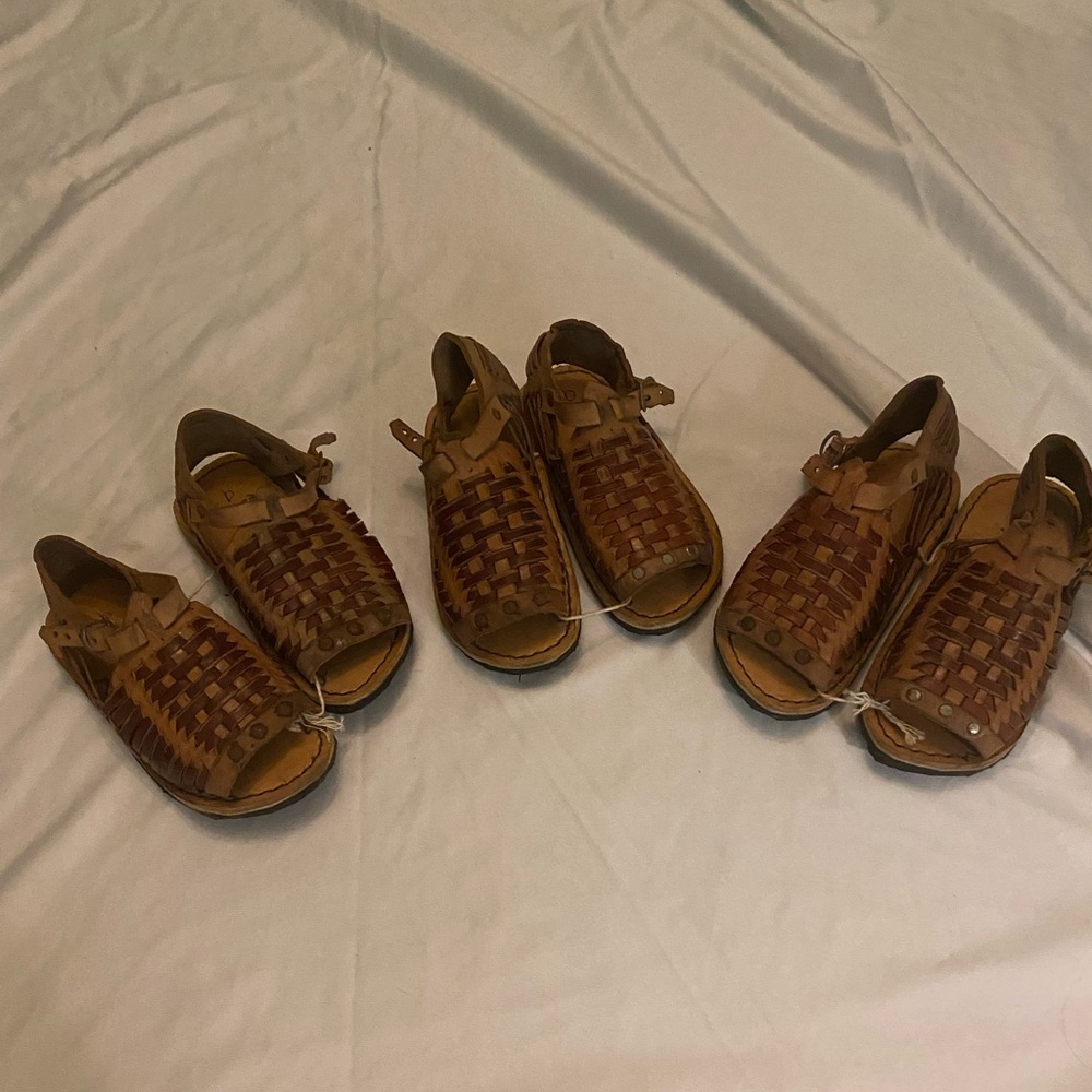 Unisex Mexico, children’s ￼ Leather huaraches size 7.5